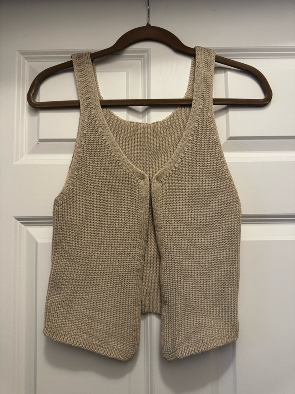 Cider Beige Knit Tank Top